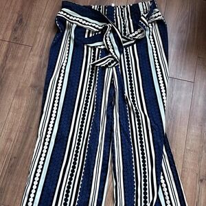 Striped women's soft pants‎ size large